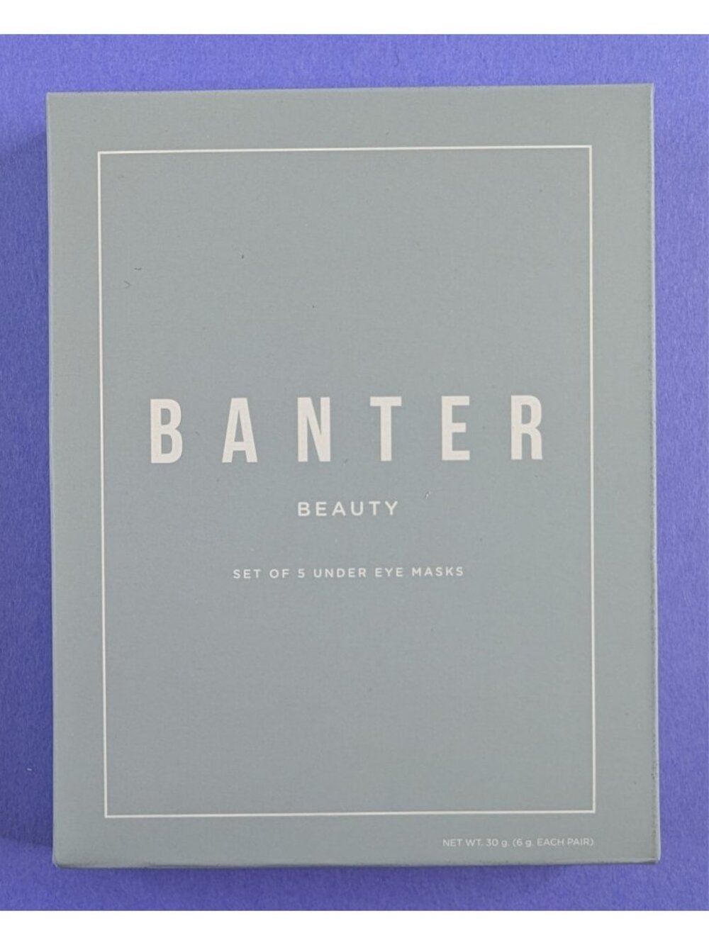 Banter Beauty Under Eye Mask Set of 5 – Hydrating Skin Treatment – NIB